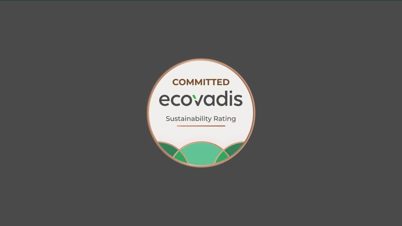 Ecovadis commited badge for Kohler CSR Comitments in 2023