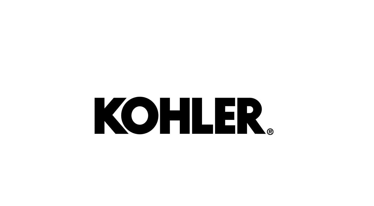Black and white Kohler logo